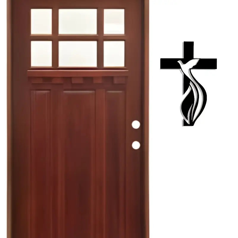 Jesus Cross & Flower Christian's Home - Christmas & Baptism - Church, Home Decor