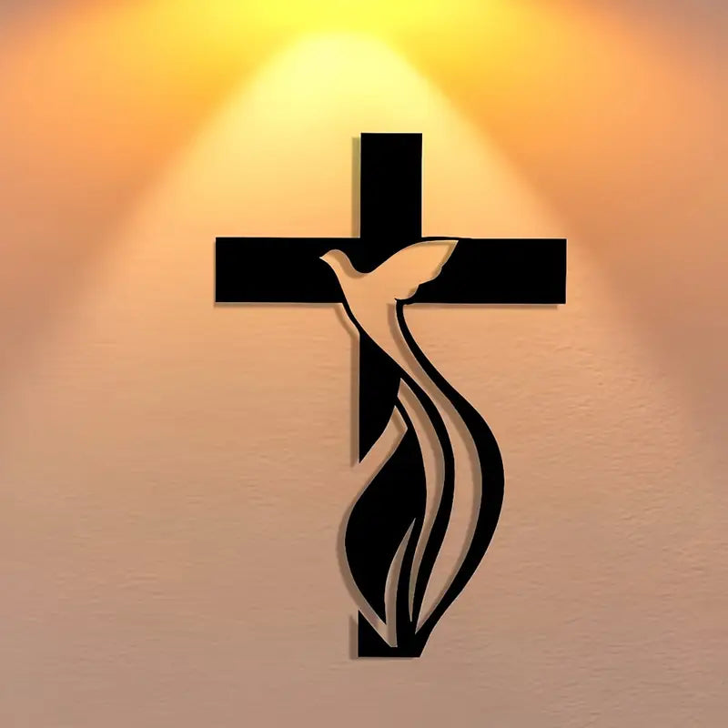 Jesus Cross & Flower Christian's Home - Christmas & Baptism - Church, Home Decor