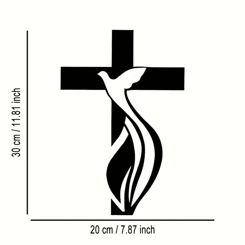 Jesus Cross & Flower Christian's Home - Christmas & Baptism - Church, Home Decor