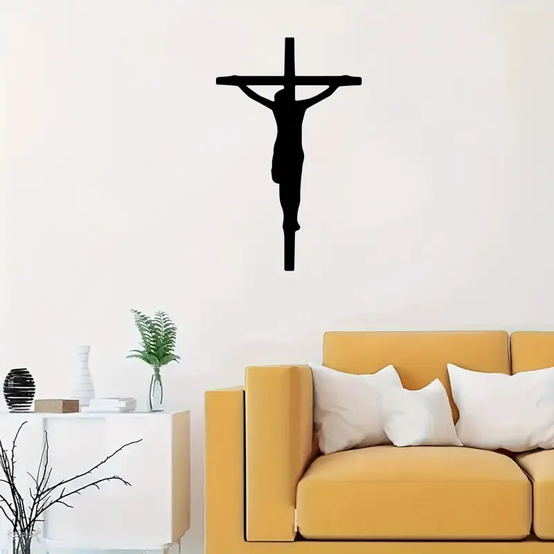 Jesus Cross Black - Christmas & Baptism - For Church or Home