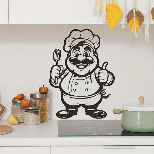 Chef With Fork - Kitchen & Dinning Wall Decor