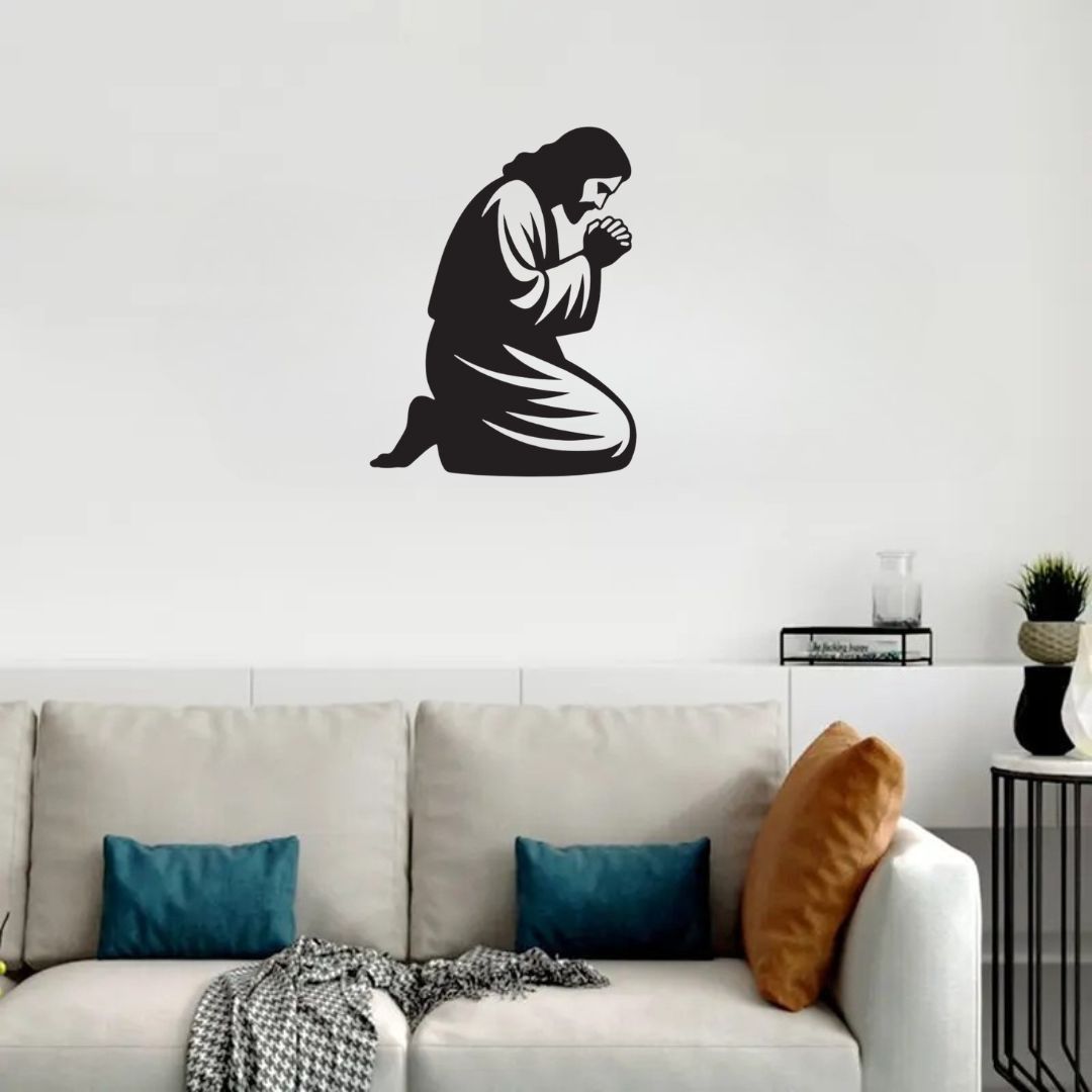 Jesus Christ Praying - Christian Home Décor - Christmas & Baptism - For Church or