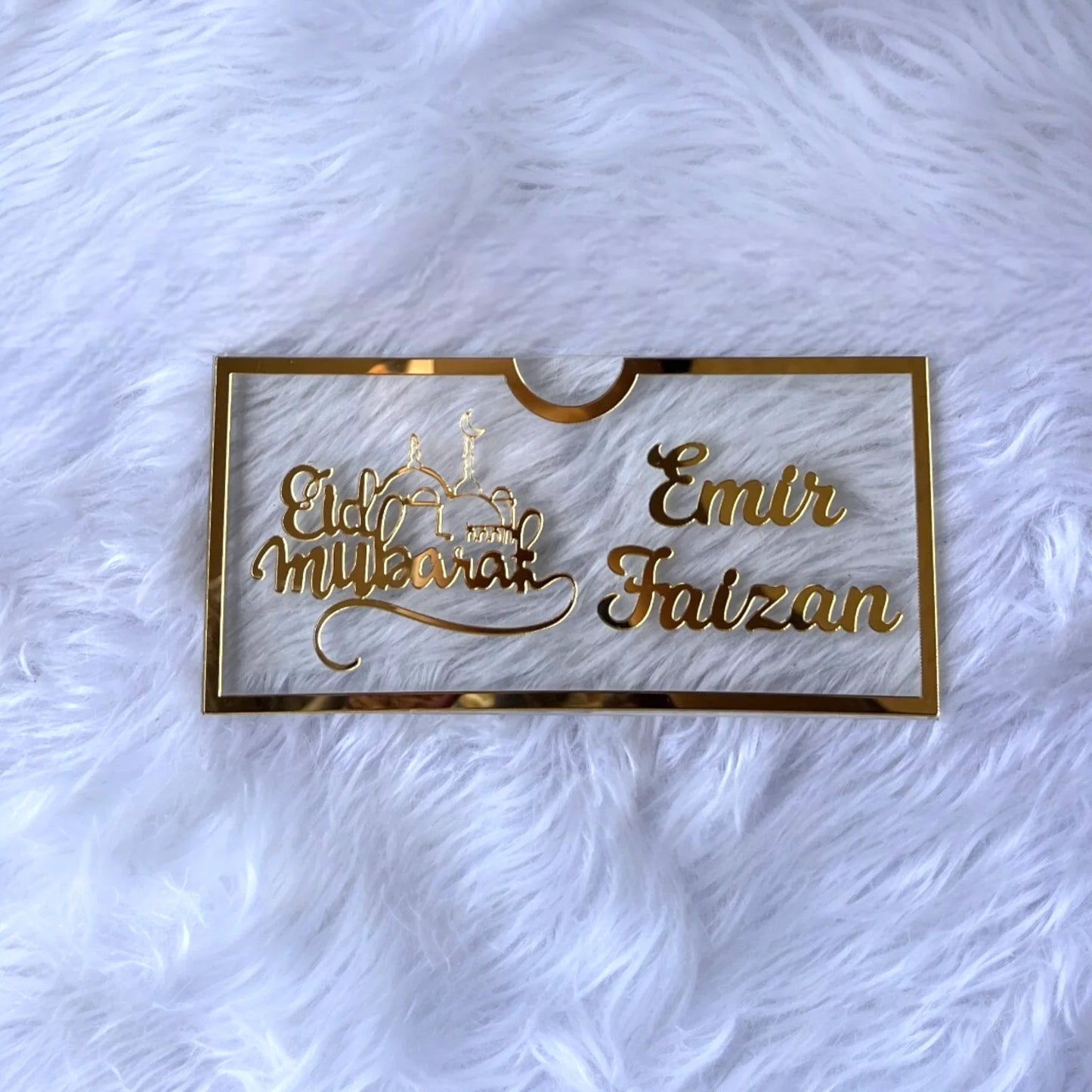 Eid Mubarak Acrylic Envelope