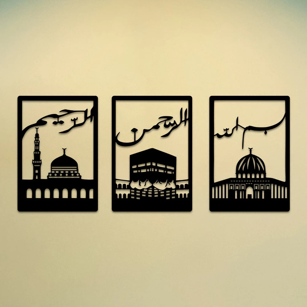 Kaaba, Masjid Nabawi & Masjid al-Aqsa