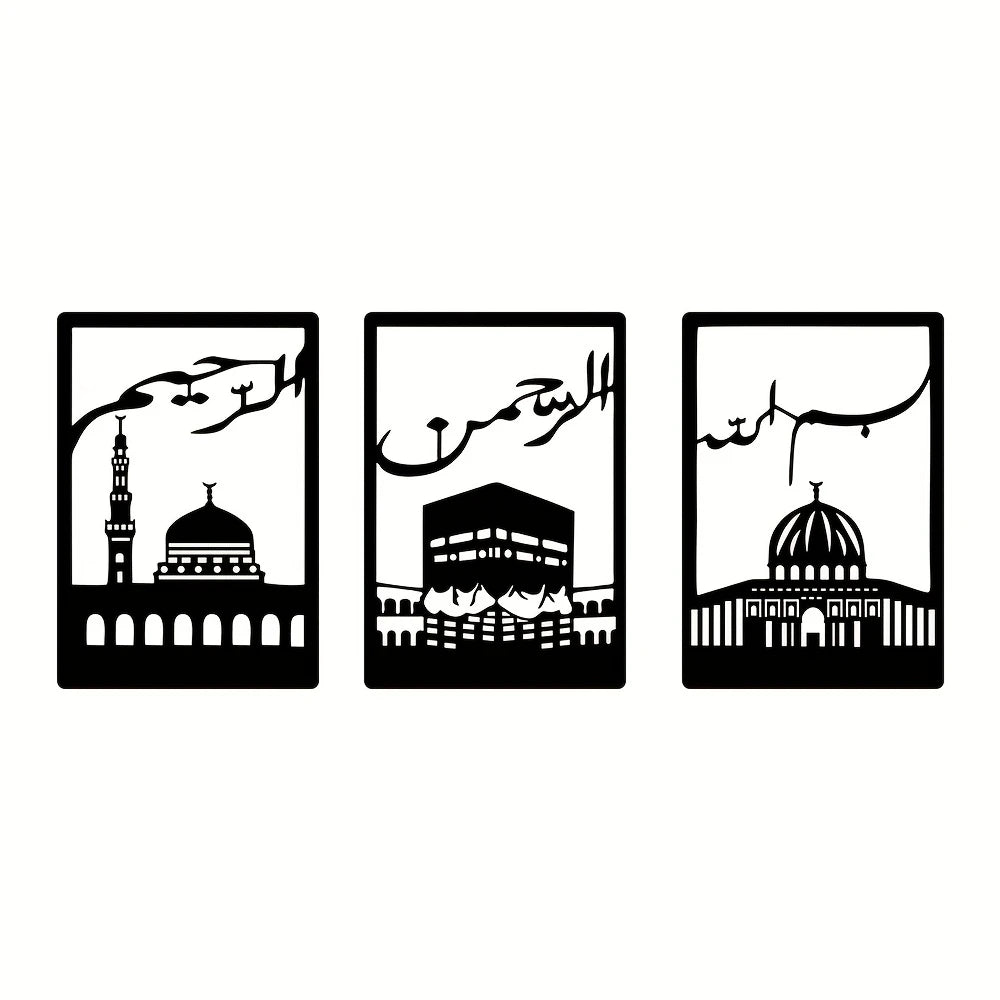 Kaaba, Masjid Nabawi & Masjid al-Aqsa 1