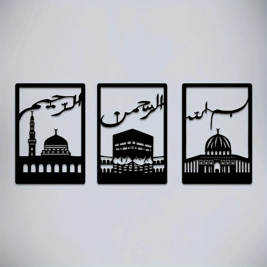 Kaaba, Masjid Nabawi & Masjid al-Aqsa 2