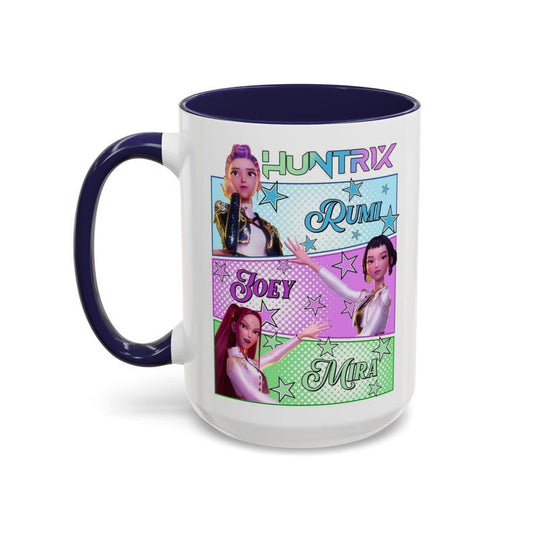 Huntrix Kpop Demon Hunters Inspired Coffee Mug, Rumi Zoey Mira Design, Gift for Kpop Fans Unique Mug, Ceramic Mug, Tea Cup