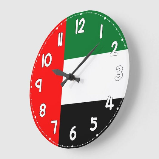 Dubai Round Wall Clock | Minimal White Wall Clock | Modern Home & Office Decor