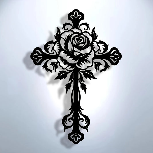 Jesus Cross Unique Design - Christmas & Baptism Decor - For Church or Home