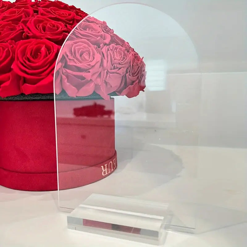 Clear Acrylic Arch Table Signs with Stands