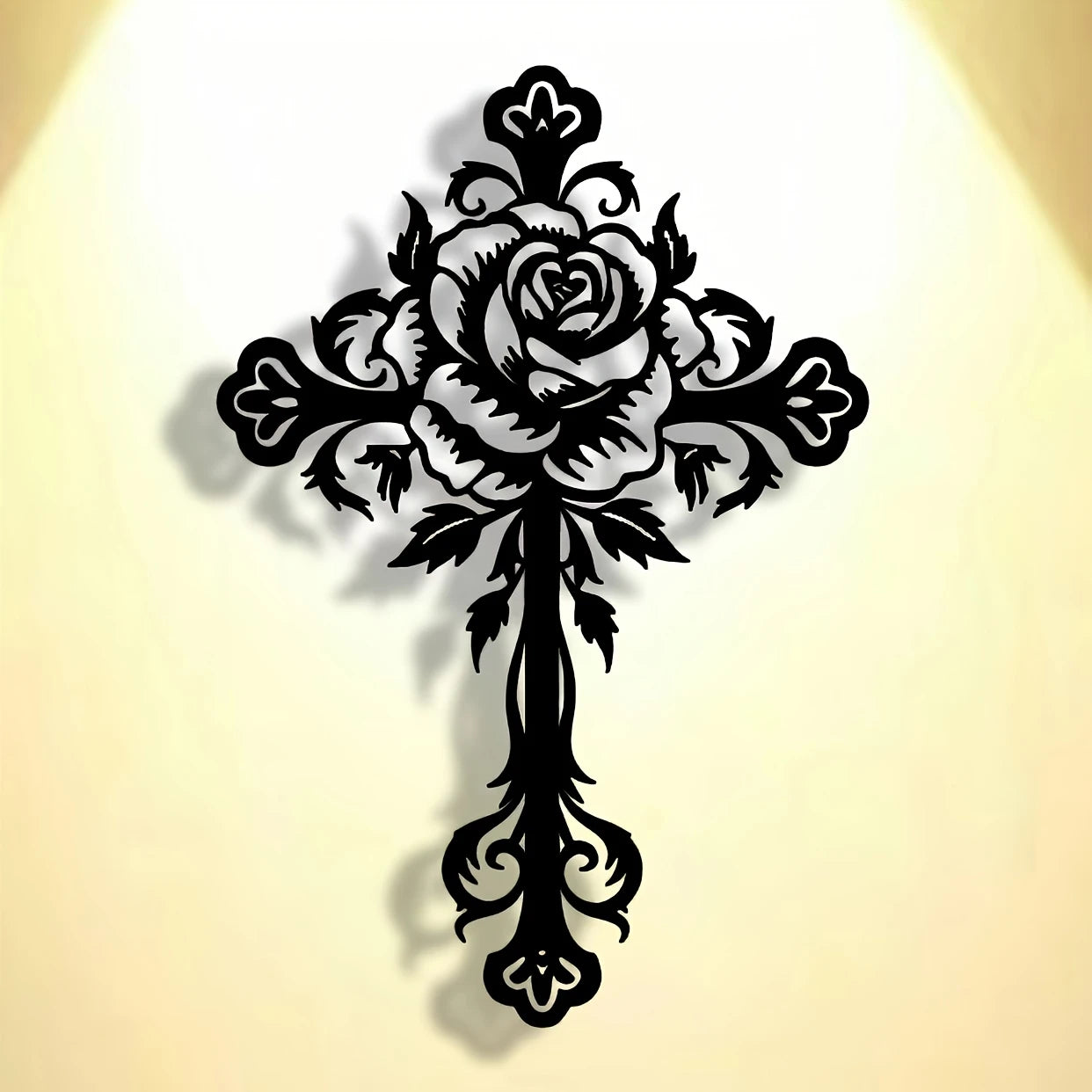 Jesus Cross Unique Design - Christmas & Baptism Decor - For Church or Home
