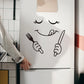 Fork & Knife With Smiley Face - Beautiful Kitchen Wall Decal - Best For Home & Restaurant