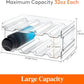 Stackable Water Bottle Organizer – Plastic Holder for 8 Bottles, Kitchen Pantry, Cabinet, Fridge, Wine & Tumbler Storage Rack