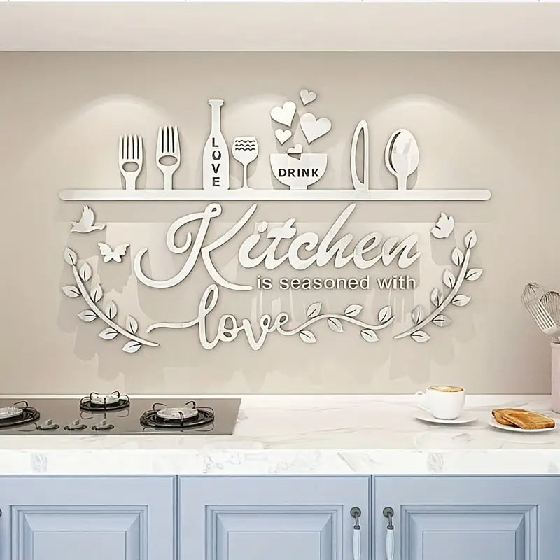 Kitchen is Seasoned with Love - Kitchen Wall Decor