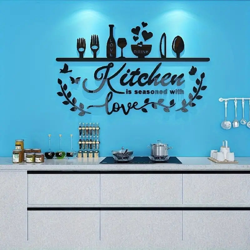 Kitchen is Seasoned with Love - Kitchen Wall Decor
