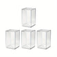Clear & Mirror Acrylic Display Boxes with Lids - Transparent Organizer Cases for Dolls, Figurines, Collectibles - Stackable Storage Boxes with Open Front, Dustproof Protection - Ideal for Home, Office, Store