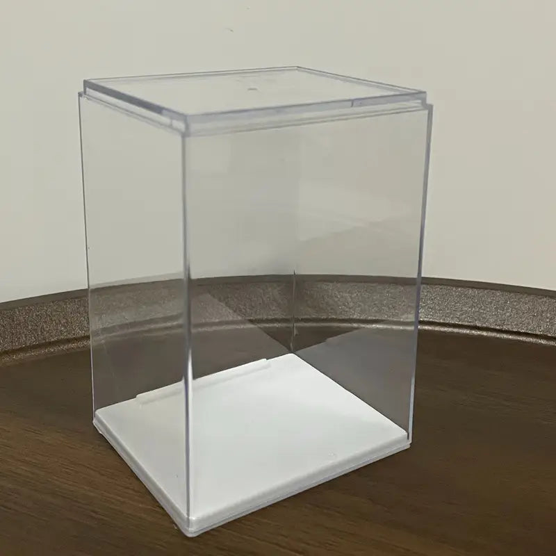 Clear & Mirror Acrylic Display Boxes with Lids - Transparent Organizer Cases for Dolls, Figurines, Collectibles - Stackable Storage Boxes with Open Front, Dustproof Protection - Ideal for Home, Office, Store, or