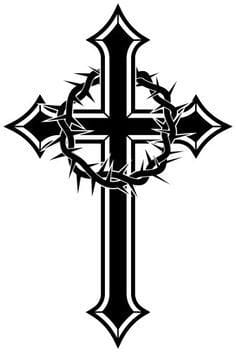 Jesus Cross 2 - Christmas & Baptism - For Church & Home Decal