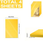 4 Pieces Of Mirrored Acrylic Sheets | Reflective Mirror Board Laser Board Surface Panel |&nbsp; Suitable For Home &amp; Commercial Use
