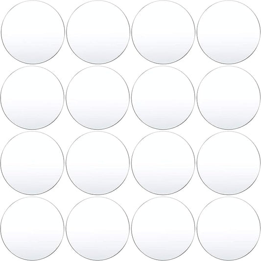 Transparent Circle Acrylic Sheet 6 pcs for decoration for home, office, shops wall and table decor