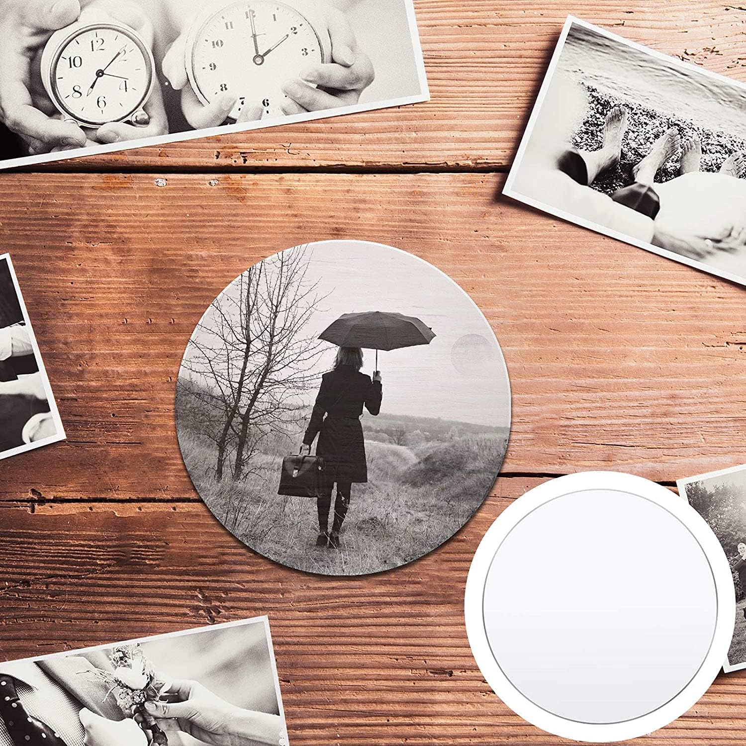 Transparent Circle Acrylic Sheet 16 pcs for decoration for home, office, shops wall and table decor