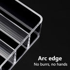 Acrylic Cosmetic Storage Display Boxes, Makeup Organizer 7-Compartment Storage For Eyeshadow, Contour Kits, Blush For Dresser & Vanity