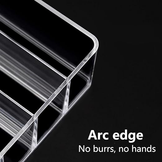 Acrylic Cosmetic Storage Display Boxes, Makeup Organizer 7-Compartment Storage For Eyeshadow, Contour Kits, Blush For Dresser & Vanity