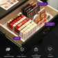 Acrylic Cosmetic Storage Display Boxes, Makeup Organizer 7-Compartment Storage For Eyeshadow, Contour Kits, Blush For Dresser & Vanity