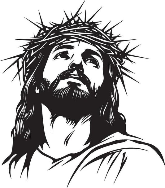 Jesus Chirst - Christmas & Baptism - For Church or Home Decal