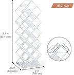 3 Pack Fish Shape Lipstick Holder Organizer Tower, 48 Spaces Acrylic Lipsticks Organizers Display Stand, Clear Lip Gloss Storage Box