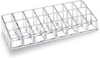 Lipstick Organizer for Vanity,Acrylic Clear Chapstick Lip Gloss Balm Roller Ball Bottle Holder with 24 Slots