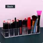 Lipstick Organizer for Vanity,Acrylic Clear Chapstick Lip Gloss Balm Roller Ball Bottle Holder with 24 Slots