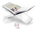 Holy Quran Stand X-shaped Clear Display Easel Mini Clear Acrylic Book Stand For Open and Closed