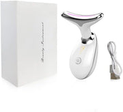 Neck & Face Lifting Massager EMS Skin Tightening Device | 3 Color LED Photon Therapy | Wrinkle Remover Beauty Tool ES-1081