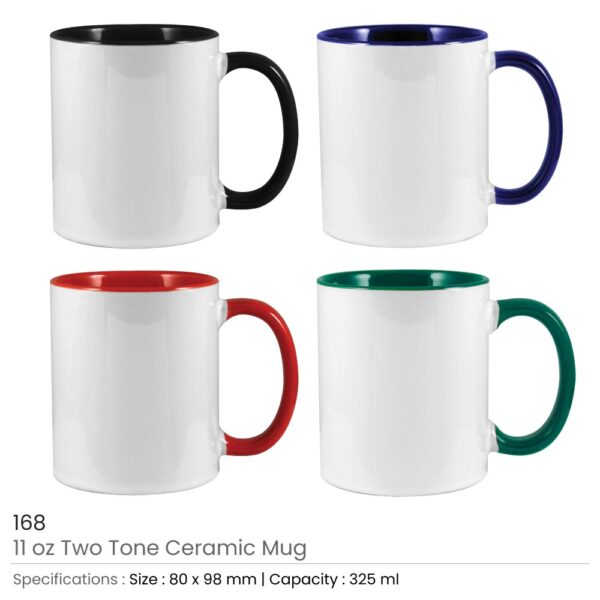 Two Tone Ceramic Mug – Stylish, Durable & Perfect for Hot or Cold Drinks