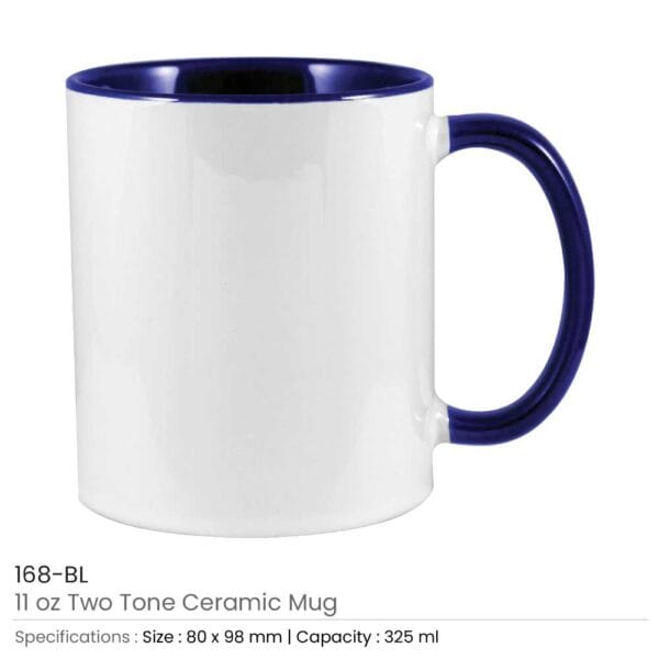 Two Tone Ceramic Mug – Stylish, Durable & Perfect for Hot or Cold Drinks