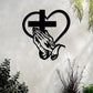 Jesus Hand With Cross and Hearts - Christians Home Decal