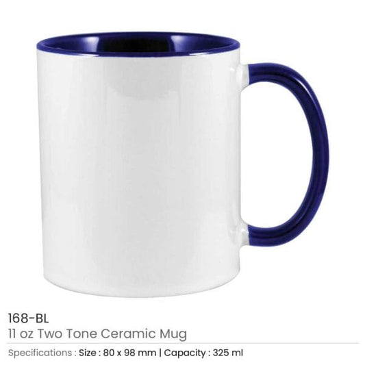Two Tone Ceramic Mug – Stylish, Durable & Perfect for Hot or Cold Drinks