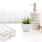 Clear Acrylic Guest Towel & Napkin Holder – Modern Paper Towel Tray for Bathroom, Kitchen & Dining