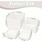 4pcs White Acrylic Display Stands - Elegant Jewelry & Dessert Organizer with Hollow Base, Perfect for Buffet Tables, Parties, and Home Decor, Dessert Display | Modern Display Stands | Sleek Finish, Jewelry Organizer Stands