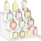 Lifewit 4 Tier Clear Display Stand, Pack of 1 Plastic Display Stands, Plastic Organizers for Figures, Cupcake, Perfume, Dessert, Organization and Decoration