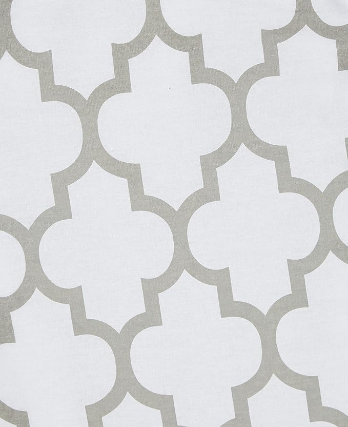 Whitmor Deluxe Ironing Board Cover and Pad – Medallion Grey | 100% Cotton, Scorch Resistant, Thick Padding | Easy Fit with Drawstring Closure (Board Not Included)