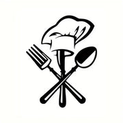 Chef Hat & Utensils Decal - Kitchen & Dinning Wall Decor
