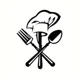 Chef Hat & Utensils Decal - Kitchen & Dinning Wall Decor