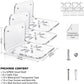 Acrylic Small Wall Shelf Set of 3 for Security Cameras, Speakers, Baby Monitors & More - 4'' Universal Adhesive Shelf Easy to Install No Drill, with Cable Clips (Clear)