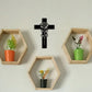 Jesus Cross With Rose Christian Home Decor, Christmas & Baptism Gift