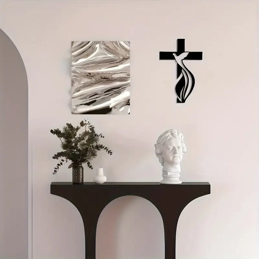 Jesus Cross & Flower Christian's Home - Christmas & Baptism - Church, Home Decor