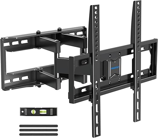 TV Wall Mounts | Full Motion TV Wall Mount for 26–55 Inch TVs | Dual Swivel Articulating Arms | Heavy Duty Bracket for Flat & Curved Screens up to 88 lbs