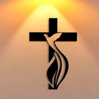Jesus Cross & Flower Christian's Home - Christmas & Baptism - Church, Home Decor