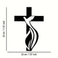 Jesus Cross & Flower Christian's Home - Christmas & Baptism - Church, Home Decor